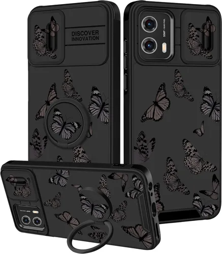 Miniatura 79 de Funermei Funda para Moto G Play 4G 2024 – Funda para teléfono para mujeres y niñas, diseño único de gato y libros, diseño único con funda