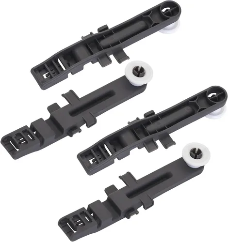 W10571738 Ajustador de rejilla superior para lavavajillas y conjunto de rueda para reemplazo Whirlpool WPW10571738 (paquete de 4)