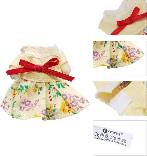 Miniatura 4 de E-TING Conjunto familiar, dulce madre e hija, genial juego de vestir para la familia de padre e hijo para la serie Town de 3 pulgadas y 2.25 pulgadas