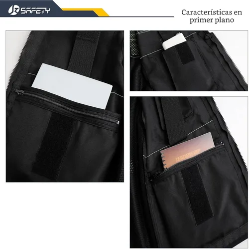 Miniatura 3 de JKSafety Hi-Vis Chaleco de seguridad unisex para topógrafos de alta visibilidad, resistente, con bolsillos internos, cumple con las normas ANSI/ISEA