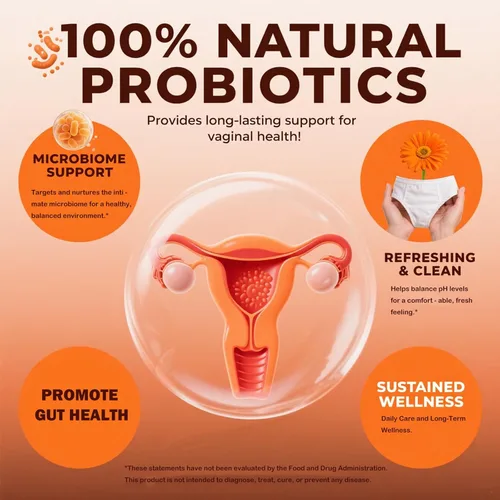 Miniatura 2 de DEWANG Gomitas de equilibrio femenino, equilibrio diario del pH y apoyo a la salud vaginal, probióticos para mujeres, olor y confianza, sabor a