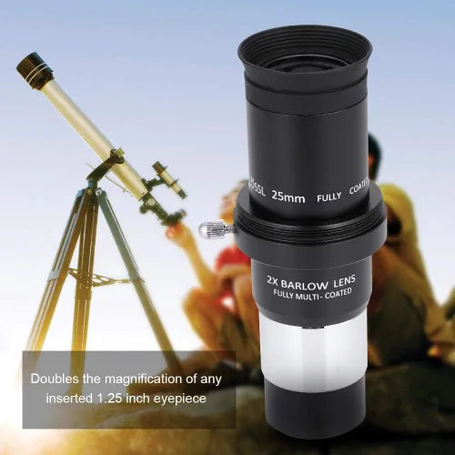 Miniatura 4 de Plossl - Juego de accesorios para telescopio de 1.25 pulgadas, 0.157 in, 0.394 in, 0.984 in, juego de telescopio astronómico con lente, paquete de 2