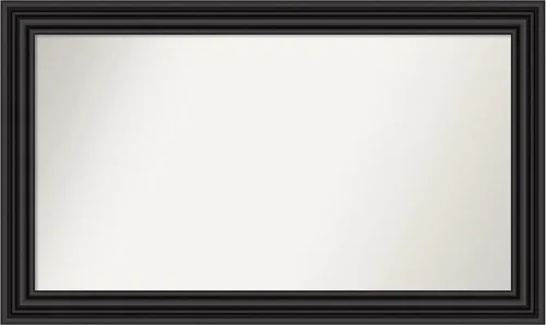 Miniatura 493 de Amanti Art Espejo personalizado, espejo de baño negro puente, espejo de pared o espejo de tocador de baño sobre el fregadero (26 x 26 pulgadas)