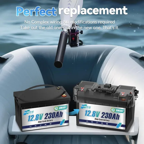 Miniatura 6 de Batería marina LiFePO4 de 12 V 230 Ah, baterías de litio Bluetooth actualización BMS de 200 A, hasta 5000+ ciclos profundos, batería de fosfato