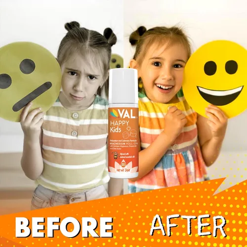 Miniatura 5 de VAL Roll-On de magnesio para niños Cloruro de magnesio Zechstein suave Relajación para el día y la hora de dormir Apoyo para la calma