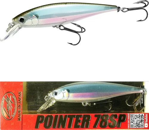 Miniatura 18 de Señuelos de pesca LUCKY CRAFT Pointer 78SP, señuelos de lubina y trucha de agua dulce de 3", suspensión de 4 pies a 5 pies de profundidad, Jerkbait