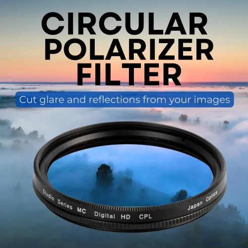 Miniatura 4 de Kit de filtros de 3 piezas con revestimiento múltiple de 2.283 in (UV-CPL-FLD) para DSLR Canon EOS Rebel 70D 77D 80D 90D T8i T7 T7i T6i T6s T6 T5i