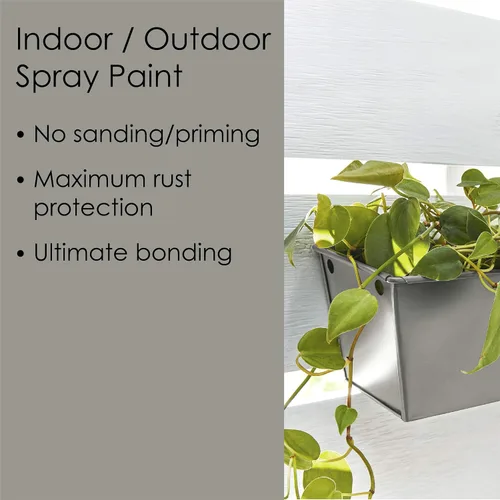 Miniatura 373 de Krylon Fusion - Pintura en aerosol adhesiva todo en uno para uso en interiores y exteriores, 12 onzas, aluminio