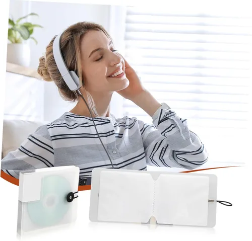 Miniatura 4 de SUPVOX Estuche de almacenamiento con soporte de CD 12 Capacidad Cd Bag DVD Case Secure Buckle Design