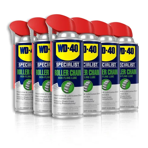 WD-40 Specialist Lubricante sin fling para cadena de rodillos, 10 oz