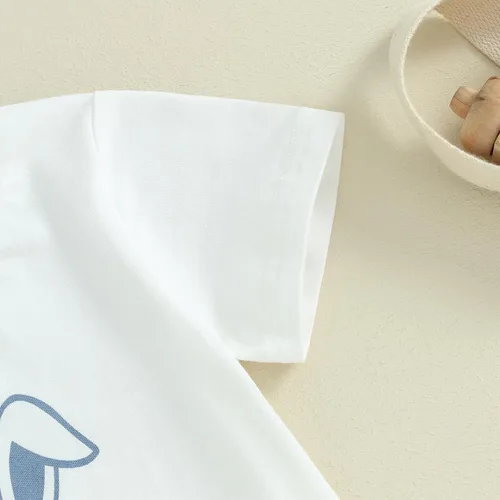 Miniatura 4 de Karesoull Conjunto de 2 piezas de ropa de Pascua para bebé, conjunto de ropa de Pascua para niños pequeños