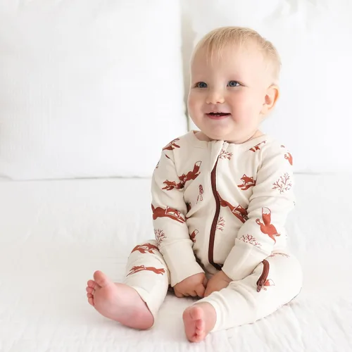 Miniatura 2 de PARADE Organic Signature Print '2-Way' Zip Romper - Long Sleeve
