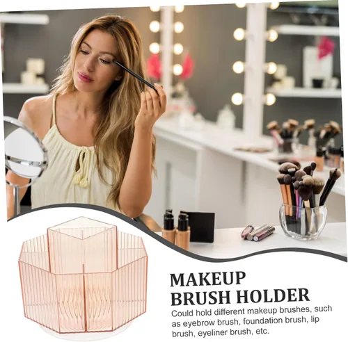 Miniatura 3 de DOITOOL Soporte para lápiz labial de maquillaje, organizador de brochas cosméticas de mesa, caja de almacenamiento