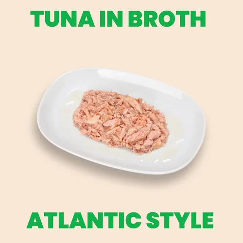 Miniatura 2 de almo nature HQS - Comida húmeda natural para gatos, atún en caldo estilo atlántico, sin granos, 2.47 onzas (paquete de 24)