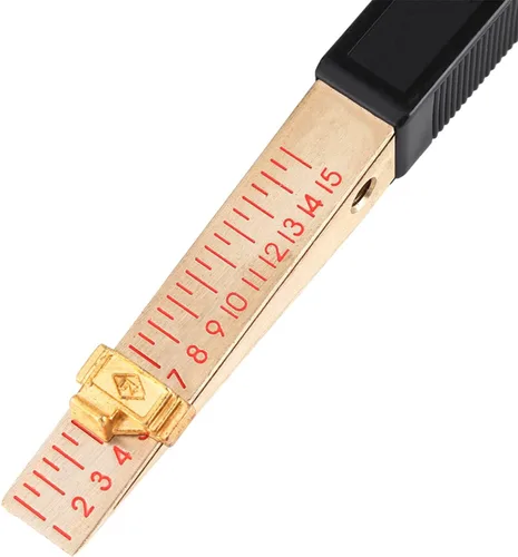 Miniatura 4 de Medidor cónico, universal estándar de soldadura de huecos, cuña, sensor, casa, ingeniería, planitud, herramienta de medición de agujero, escala