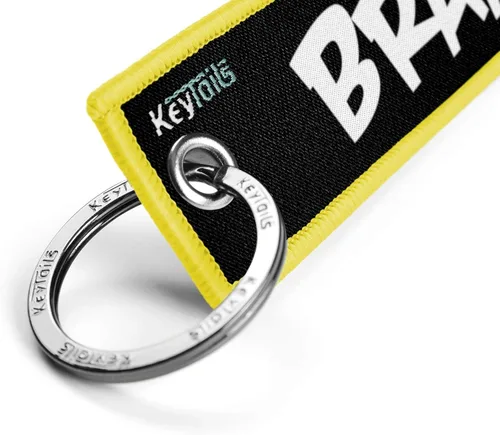 Miniatura 3 de Keytails - Llaveros de calidad premium para motocicleta, coche, scooter, ATV, UTV [Braaap!] Amarillo hi-viz