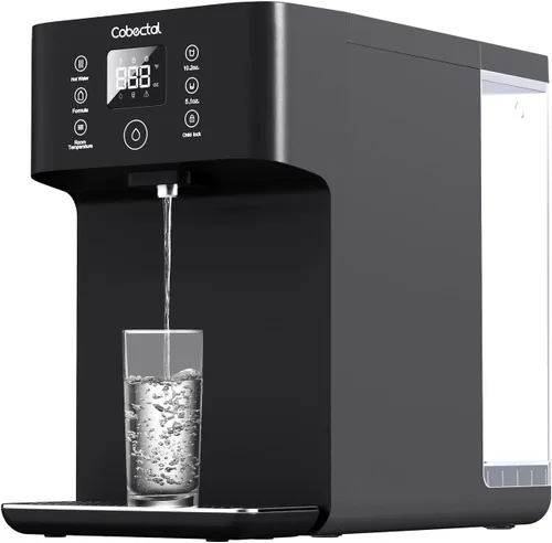 Sistema de filtro de agua de ósmosis inversa para encimera, purificador de agua RO de 8 etapas Cobectal, 4:1 puro a drenaje, reduce TDS, no requiere