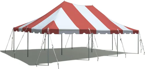 Miniatura 14 de TentandTable Tienda de campaña con toldo de alta calidad de 20 x 40 pies, rojo/blanco/azul, para exteriores, capacidad de 80 a 160 personas