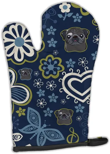 Miniatura 184 de Caroline's Treasures BB4020OVMT Dog House Collection Border Collie - Guante de horno grueso resistente al calor para sartenes calientes y horno
