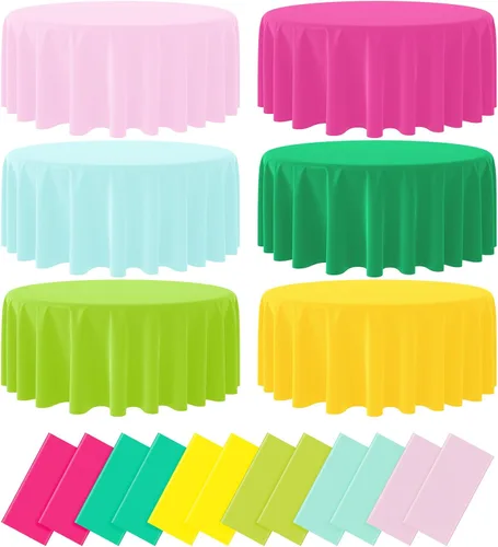 Miniatura 13 de Paquete de 12 manteles de plástico para baby shower de vaquero para mesas rectangulares, funda de mesa desechable con estampado de vaca, mantel