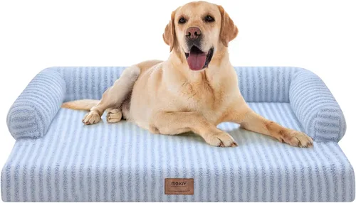 Miniatura 85 de Cama ortopédica impermeable para perros pequeños, cama para perros de tamaño mediano, cómoda cama para mascotas y gatos con lados, funda extraíble