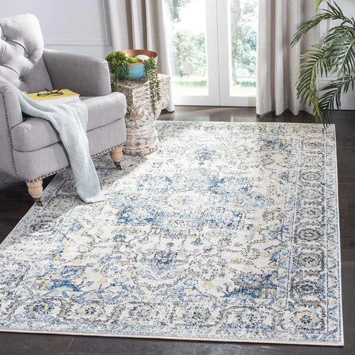 Miniatura 16 de Safavieh MAD603D - Tapete con diseño de medallón desgastado copo de nieve, colección Madison, no suelta pelos, fácil de cuidar, vestíbulo, alto