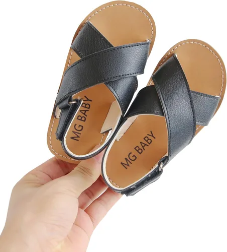 Miniatura 4 de DADAWEN - Sandalias para niña, para no mojarse, de verano, con tiras cómodas y planas (niñas pequeñas)