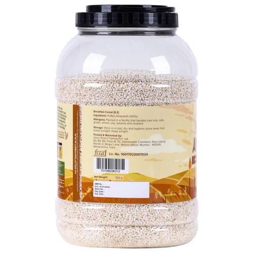 Miniatura 7 de Urban Platter Amaranto hinchado (Rajgira) 7.05 onzas (7.05 oz) Grano de superalimento sin gluten Alto en proteínas y fibra Bocadillo ligero