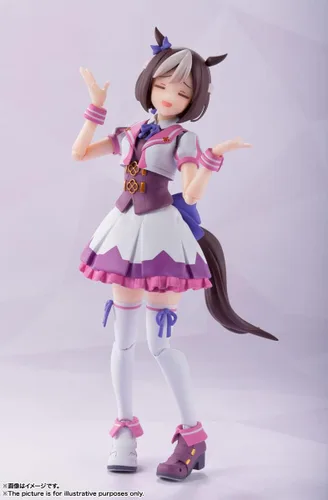 Miniatura 6 de BANDAI SPIRITS S.H. Figuarts Uma Musume Pretty Derby Special Week, aprox. 5.1 pulgadas (5.118 in), PVC y ABS, figura de acción prepintada