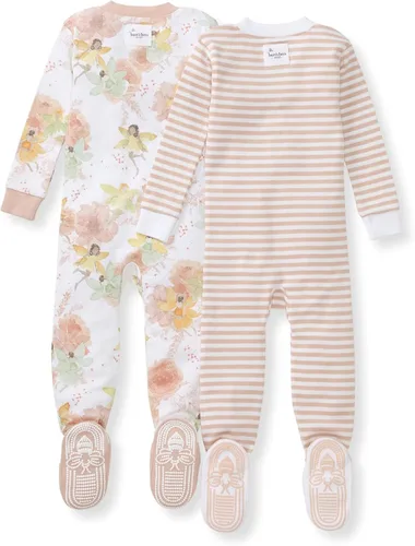 Miniatura 92 de Burt's Bees Baby Pijama para bebé niña, 100% algodón orgánico, pijama de una pieza, overol diagonal con cremallera, ajuste cómodo