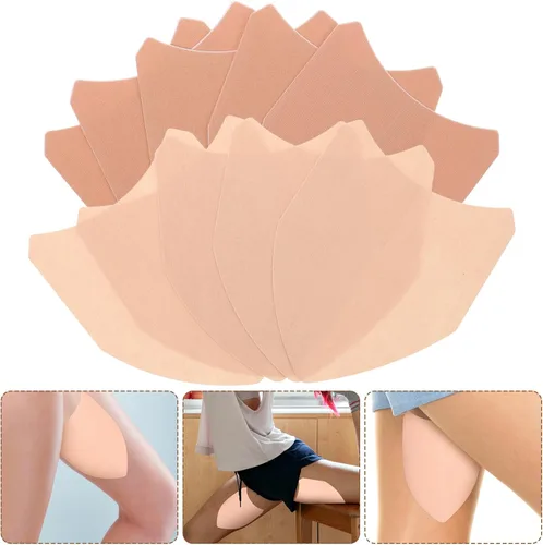 Miniatura 7 de Veemoon Anti Chafing Thigh Friction Pads 10pcs Set Elastic Fabric and Non-Woven Invisible Thigh Bands for Chafing Prevention and Sweat Isolation