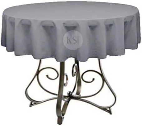Miniatura 13 de Mantel redondo de poliéster de 72 pulgadas, disponible en más de 45 colores, ideal para restaurantes y superposiciones versátiles de eventos, elige