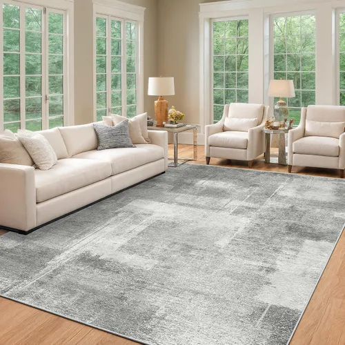 Miniatura 62 de zesthome Alfombras de 5 x 7 pulgadas - Alfombra lavable resistente a las manchas, alfombras modernas abstractas para sala de estar, dormitorio
