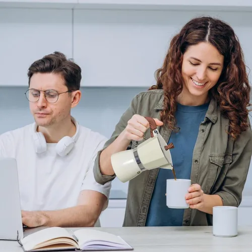 Miniatura 6 de Moka Pot - Máquina de café expreso de 10.1 fl oz-6 tazas, cafetera italiana, percoladora, aluminio, fácil de usar y limpiar, para uso doméstico