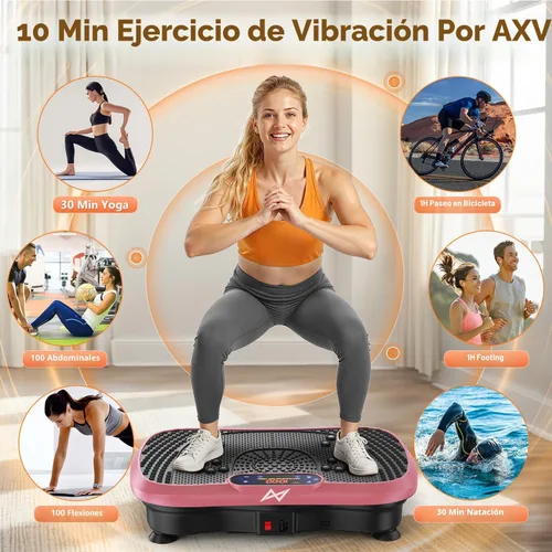 Miniatura 2 de AXV Vibration Plate Fitness Platform Exercise Machine Vibrating Shaking Full Body Shaker Workout Vibrate Stand Shake Board Sport for Weight Loss Fat