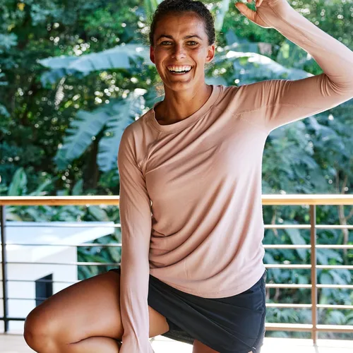 Miniatura 9 de Free Fly Camiseta de manga larga para mujer, protección solar UPF 50+, transpirable, ultrasuave, para mujer
