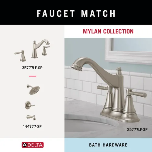 Miniatura 6 de Delta Mylan MYN18-DN - Toallero extensor de 18 pulgadas con 6 pulgadas para baño, níquel cepillado, extensible, de 18-24 pulgadas, toallero