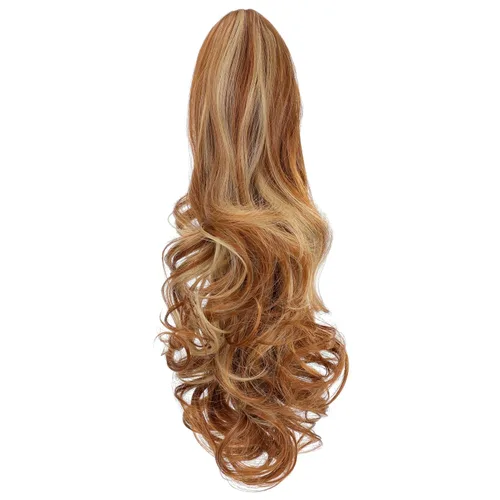 Miniatura 15 de Extensión de cola de caballo con clip de garra, extensiones de cabello ondulado de 18 pulgadas, cola de caballo larga para mujer, extensiones