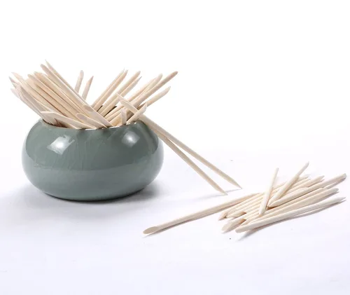 Miniatura 5 de 100 palitos de madera naranja para uñas, removedor de cutículas de doble cara, herramienta de manicura y pedicura para manicura y pedicura