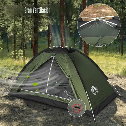 Miniatura 5 de Night Cat Tienda de Campaña para Mochileros para Una o Dos Personas, Liviana, Impermeable, para Acampar, Senderismo, para Adultos, Niños, Scouts