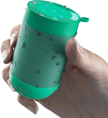 comiso Altavoz Bluetooth portátil, pequeño altavoz de ducha con IPX5 impermeable, sonido HD 360° fuerte, emparejamiento estéreo inalámbrico, mini