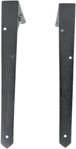 Miniatura 4 de Renovators Supply Manufacturing Par de soportes flotantes para estantes de 7 pulgadas x 8-3/4 pulgadas, soportes victorianos de aluminio negro
