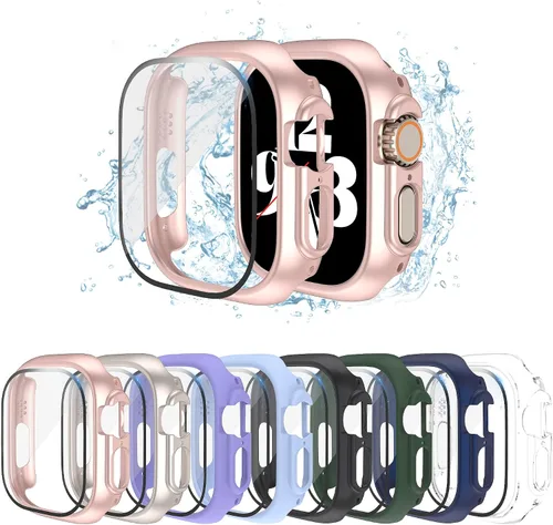 Miniatura 7 de Funda rígida de policarbonato compatible con Apple Watch Series 8 Pro de 1.732 pulgadas, cubierta protectora completa con protector de pantalla