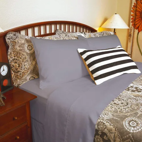 Miniatura 8 de DTY Bedding - Juego de sábanas de 4 piezas, suave y sedoso, 100% Tencel Lyocell derivado de eucalipto, certificado Oeko-TEX, tamaño Queen, lino