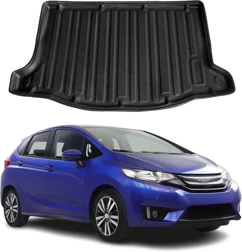 Miniatura 10 de OMAC Alfombrillas para maletero Honda Fit Hatchback 5 puertas 2007-2008 Moldeado 3D Cargo Liner - Negro - Caucho - Protección para todo