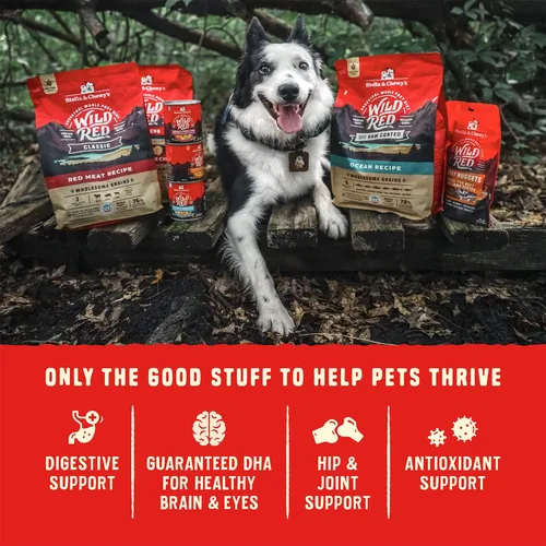 Miniatura 7 de Stella & Chewy's Wild Red Comida seca para perros con revestimiento crudo, alta proteína, sin cereales ni legumbres, receta para el océano, 3,5 lb