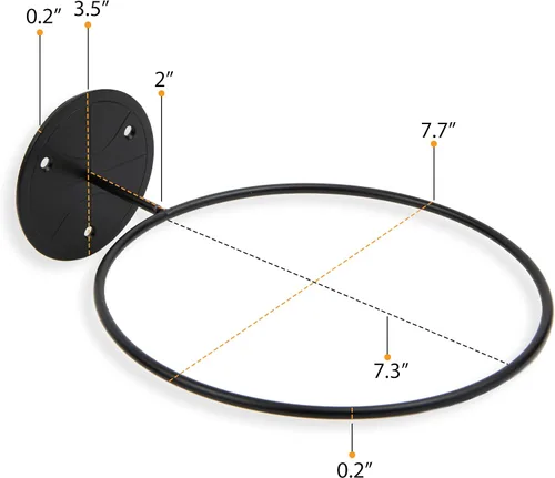 Miniatura 5 de Soporte de pelota de deportes para montaje en pared y exhibidor organizador de metal, para pelotas de baloncesto, fútbol y voleibol, multifunción.