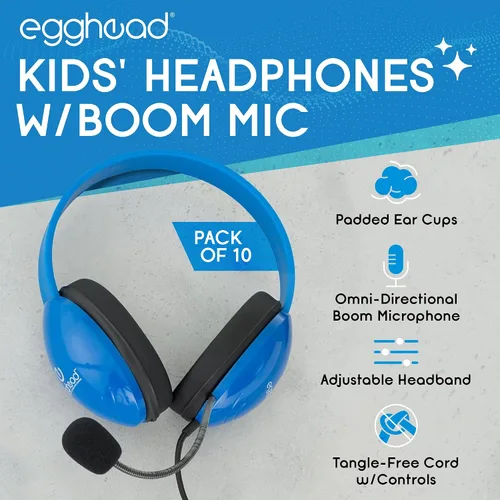 Miniatura 2 de Auriculares para niños resistentes listos para móviles con micrófono y cable sin enredos