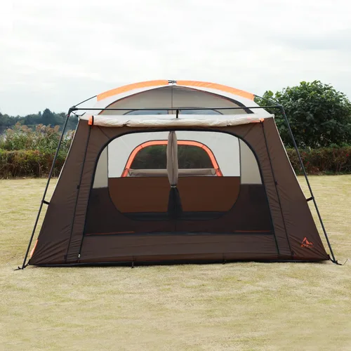 Miniatura 7 de KTT Extra Large Tent 12-14 Person,Family Cabin Tents,2 Rooms,Straight Wall,2 Doors 4 Windows with Mesh,Waterproof,Double Layer,Big Tent for
