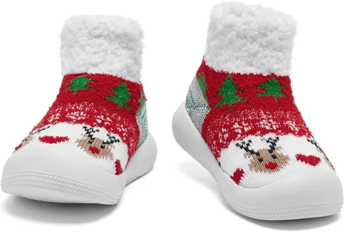 Miniatura 4 de Engtoy Baby Sock Shoes Baby Walking Shoes Infant Non-Slip Breathable Slippers with Soft Rubber Sole Baby Boys Girls Slip On Sneakers